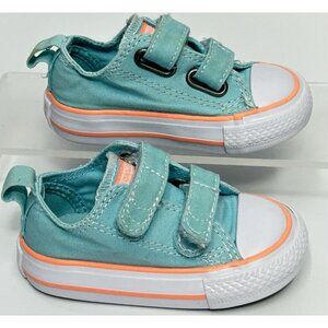 Converse Baby Walker Shoes in Teal and White